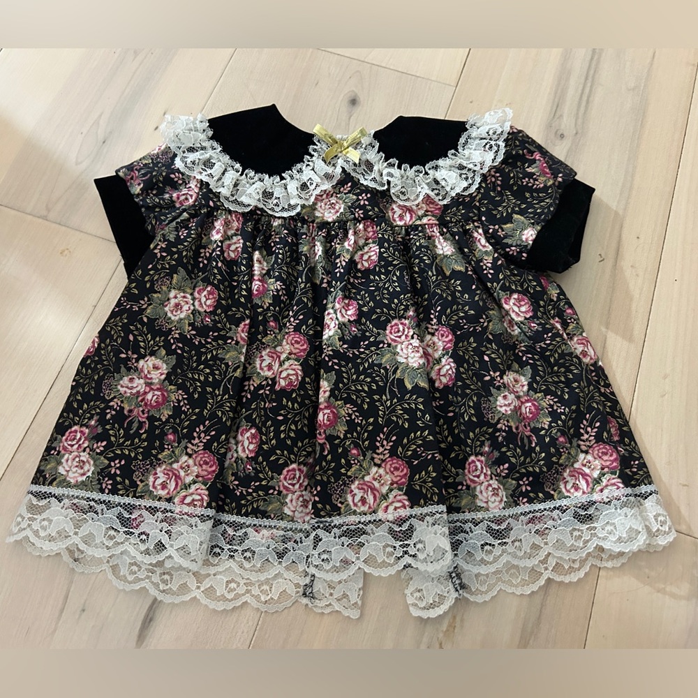 Vintage Allison Ann 2 Piece Baby Dress & Bloomers 0-3 M - Picture 12 of 15